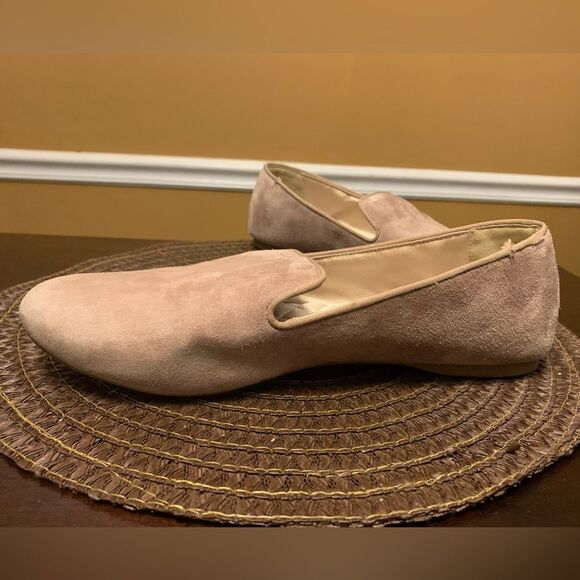 Birdies Ballet Flats Golden Oak Suede The Starling Almond Toe Slip-On Shoes 11 - Picture 6 of 8